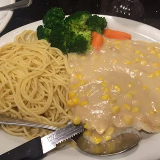 Chicken with Sweet Corn Sauce Plate