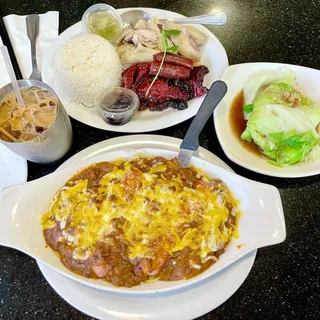 Baked Spaghetti and Meat Sauce