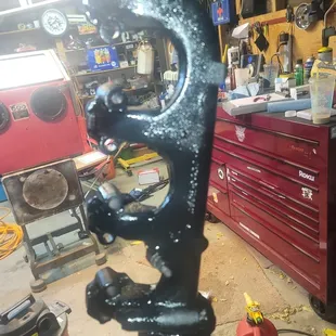 Cleaned and fresh painted exhaust manifold