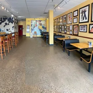 It can accommodate a large amount of people like little leagues after the game.