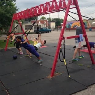 TRX  outside when the weather is nice.