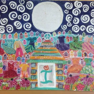 Our very own InsideOut member created painting. Represents us to a tee!