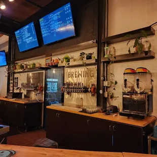 a view of the bar area