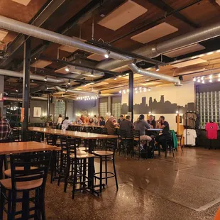 the inside of a restaurant