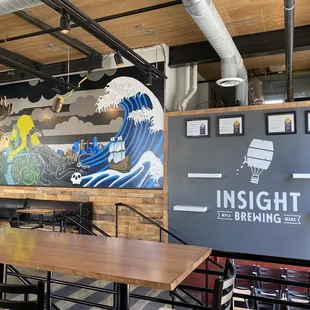 the inside of the restaurant