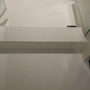 Transition into shower was sloped