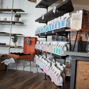 So much coffee. Wonderful staff. Brenda is the sweetest. Waxed canvas water bag. She will know...
