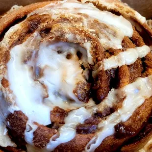 cinnamon roll. warm. delish.