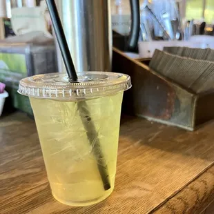 iced green apricot tea