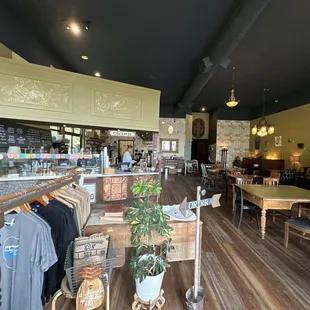 the interior of a coffee shop