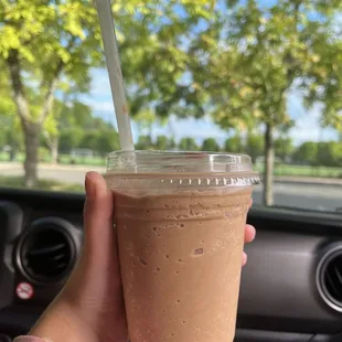 Blended Pumpkin Spice Latte with Oatmilk