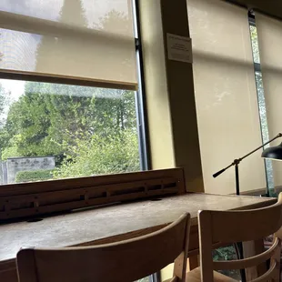 Historically significant item - Post Office table (enlarge image to read placard)