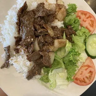 Mongolian Beef Plate