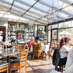 people eating in a restaurant