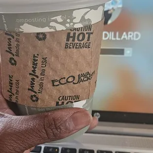 Salted Carmel oatmilk latte