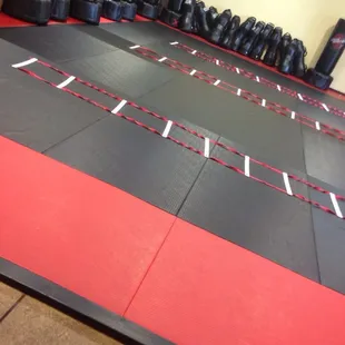 Class is about to start! Warm up with ladders !