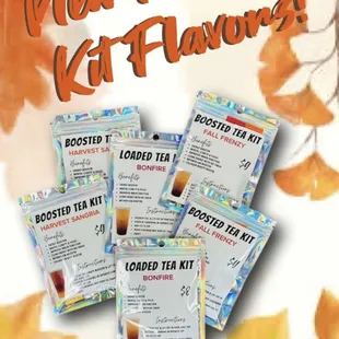 enjoy our energy boosting tea anytime with our at home energy tea kits!