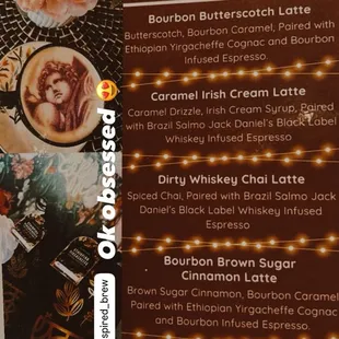 The specialty lattes