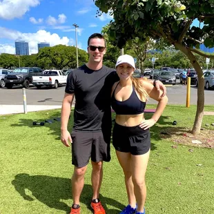 Cody and I after a workout in the park a few months back!