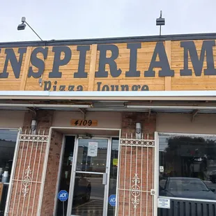 The storefront.