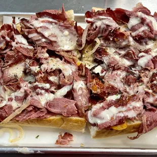 MVP Sub - 1 lb. (homemade) Pastrami Cheesesteak