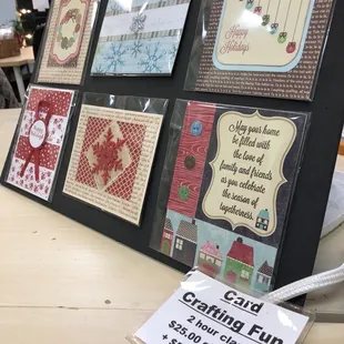 Card making class