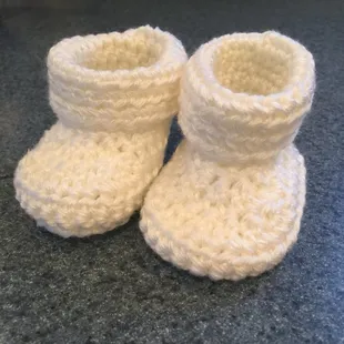 Crocheted Baby Booties Class