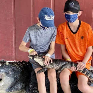 there&apos;s an extra $5 fee to hold an alligator and get your photo taken
