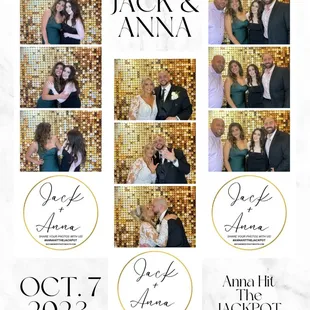 2x6 Template Design Photo Booth Prints For Newlywed Couple!