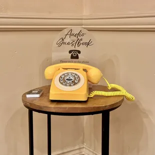 Imagine This: You&apos;re at an event and there is a vintage audio guestbook. You pick up the phone and leave a heartfelt message for the host.