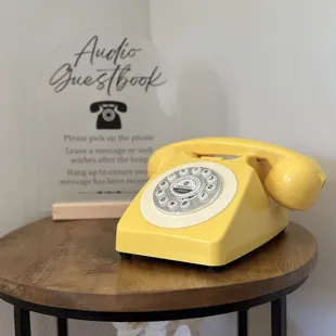 Imagine This: You&apos;re at an event and there is a vintage audio guestbook. You pick up the phone and leave a heartfelt message for the host.