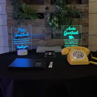 Our Photo &amp; Audio Guest Book Experience Setup
