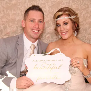 Couples love booking our adorable vintage camper Photo Booth (913) 267-7100