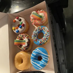 a box of assorted donuts