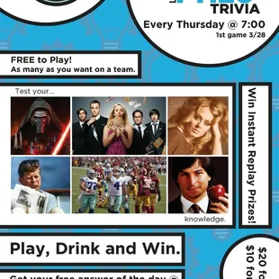 Got Trivia skills? Come test your knowledge every Thursday at the IR, beginning 3/28!  #IRDiveBar