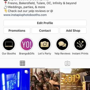 Check out our IG for the latest pictures &amp; deals! @instapixphotobooths