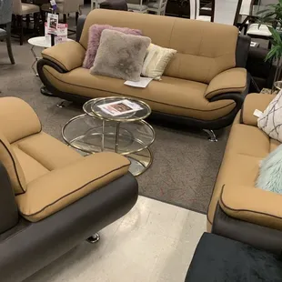Sofa 3 piece set. Loved it. So stylish.
