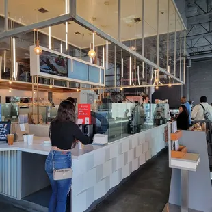 Waiting for my order at the pick up corner!