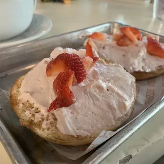 Strawberry Cream Cheese Bagel
