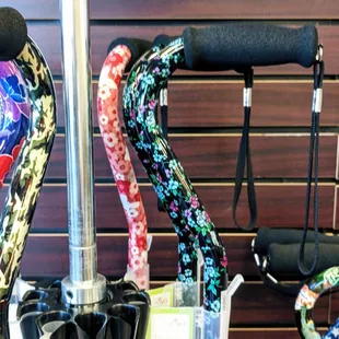 Plenty of canes, in a variety of colors