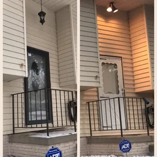 The left photo is Tony&apos;s finished job and the right was the before picture. In love!!