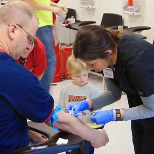 Medical Assistants getting practice