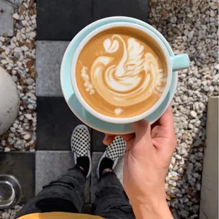 Latte Art Swan