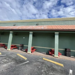 Small seating area outside