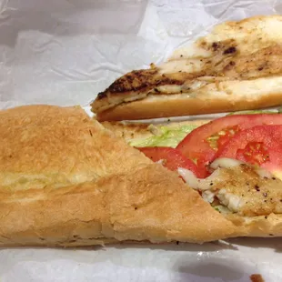 Grilled Sea Bass Sandwich