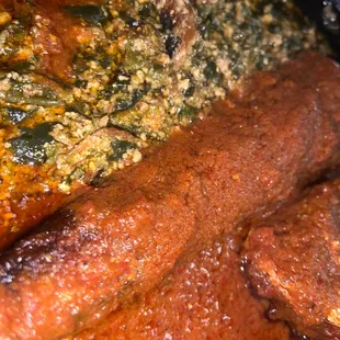 Egusi stew with fish