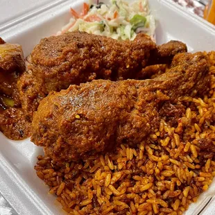 Jollof Rice &amp; Chicken @ColumbusFoodDude