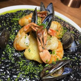 Squid Ink Truffle Risotto
