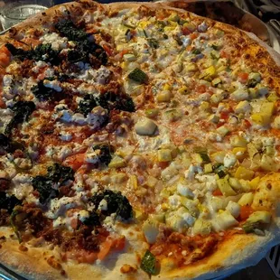 16&quot; pizza half and half