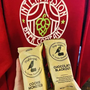 two bags of chocolate